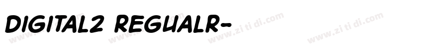 Digital2 Regualr字体转换